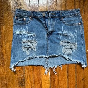 Brooklyn Karma Jean Skirt